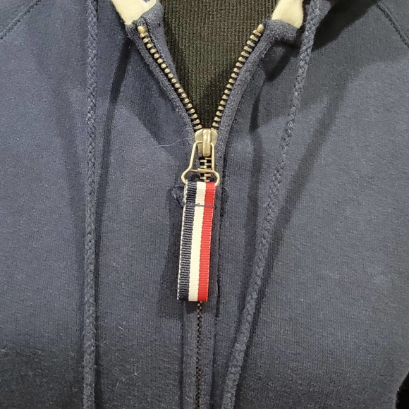 Norton Studio Patriotic Nautical Hooded Preppy Jacket 100% Cotton Size P Large - Picture 5 of 10